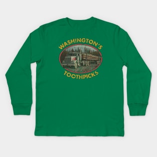 Washington's Toothpicks 1995 Kids Long Sleeve T-Shirt